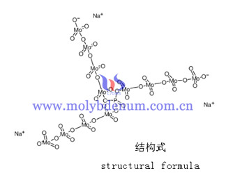 sodium phosphomolybdate hydrate structural formula image